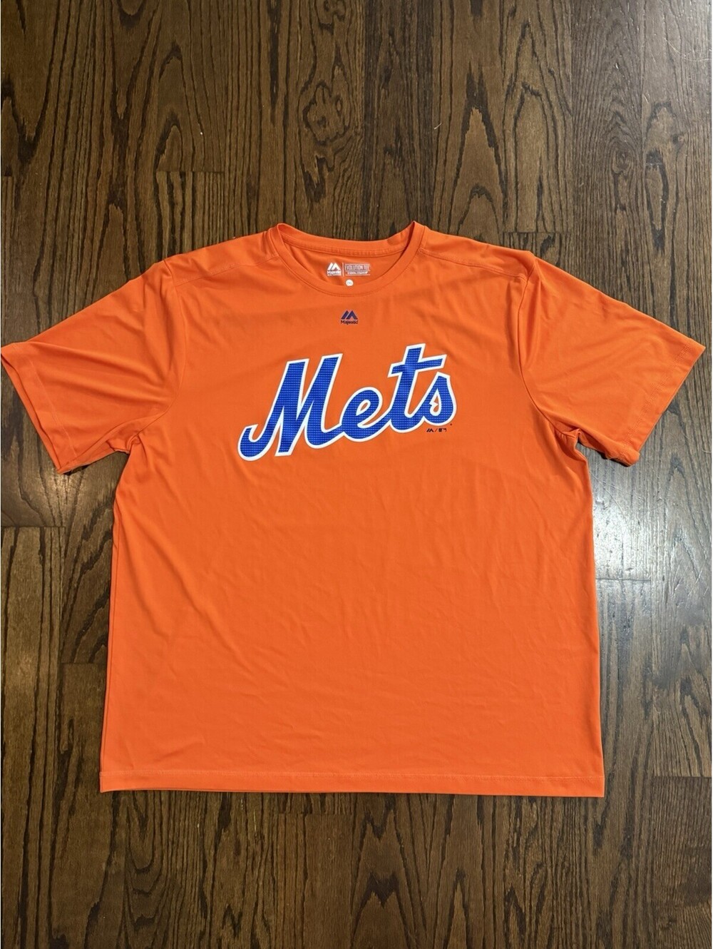 2XL Orange Majestic Cool Base New York Mets Shirt